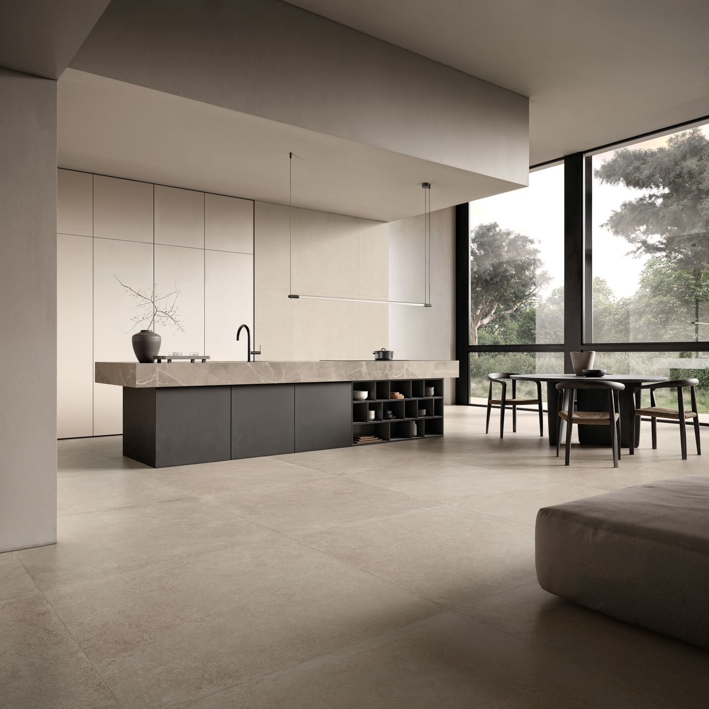 Inx Clay installed in a finished interior