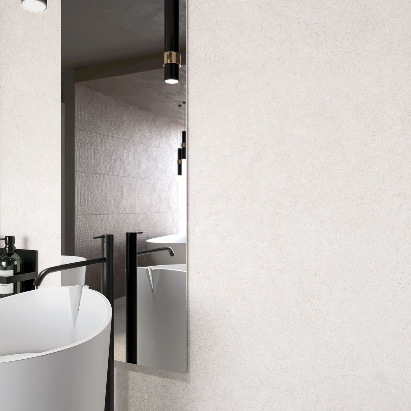 Kalkarea White installed in a finished interior