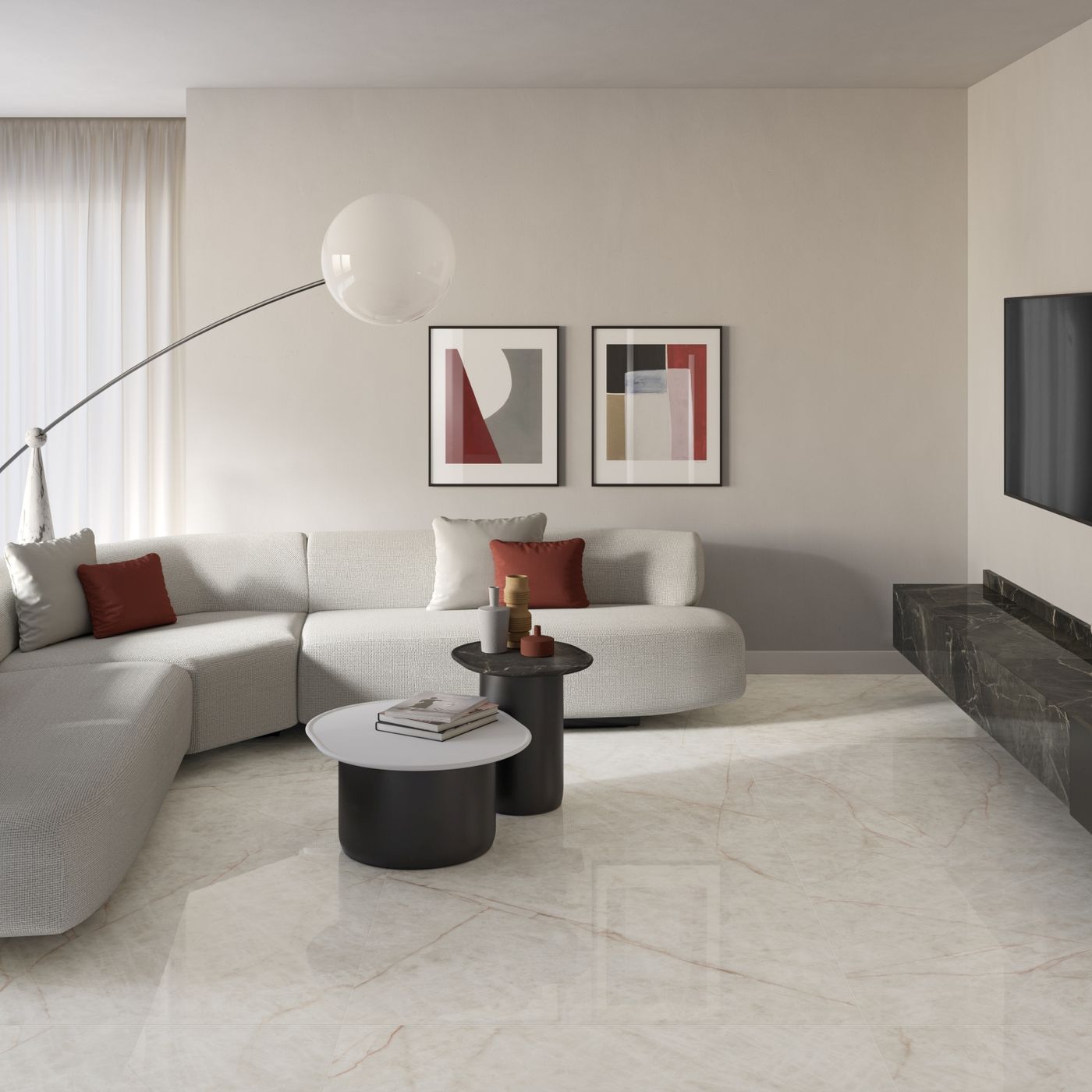 Purity of Marble Crystal installed in a finished interior