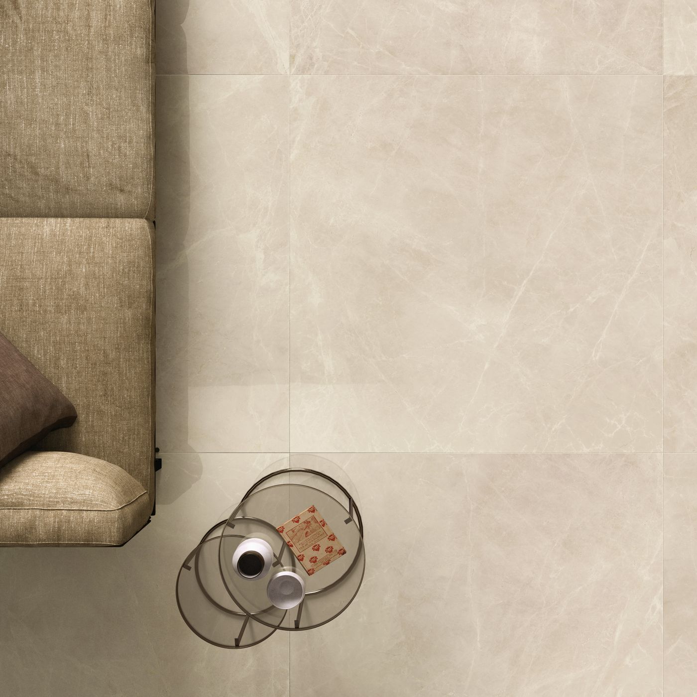 Purity of Marble Royal Beige installed in a finished interior