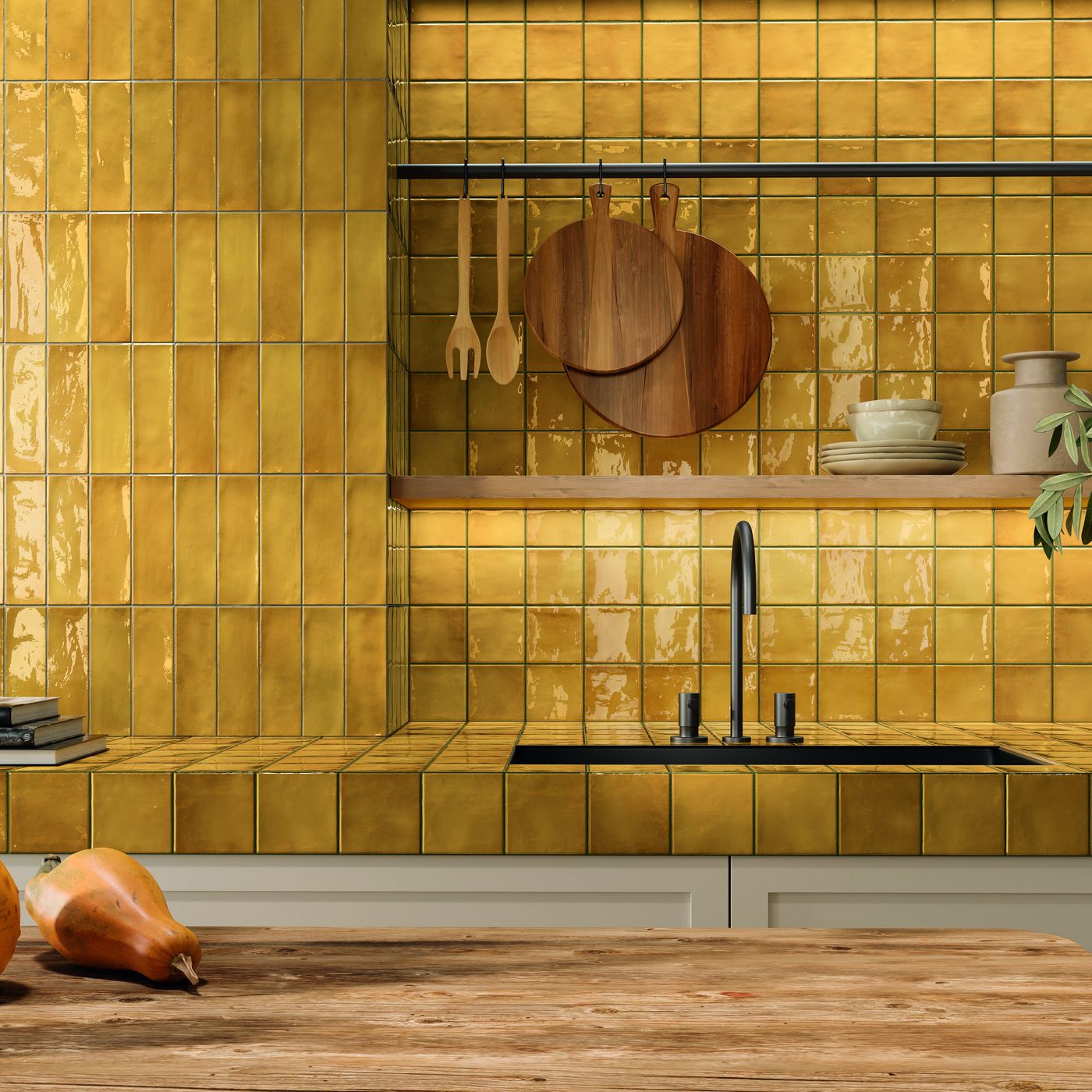 Seville Honey 2.5x8 installed in a finished interior
