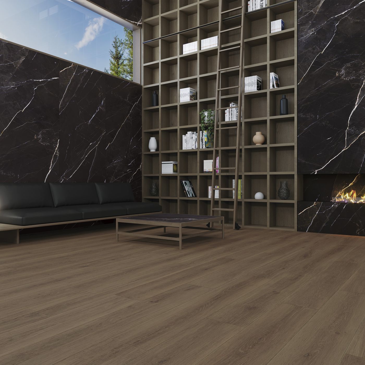 Sublime Vulcano installed in a finished interior