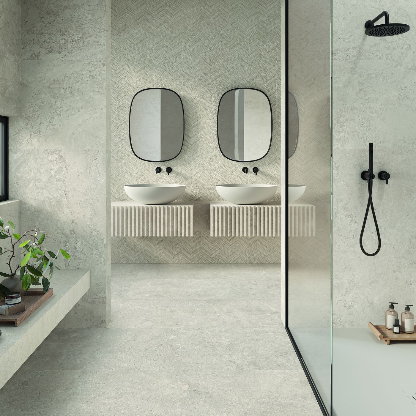 Unique Bourgogne Minimal Gris installed in a finished interior