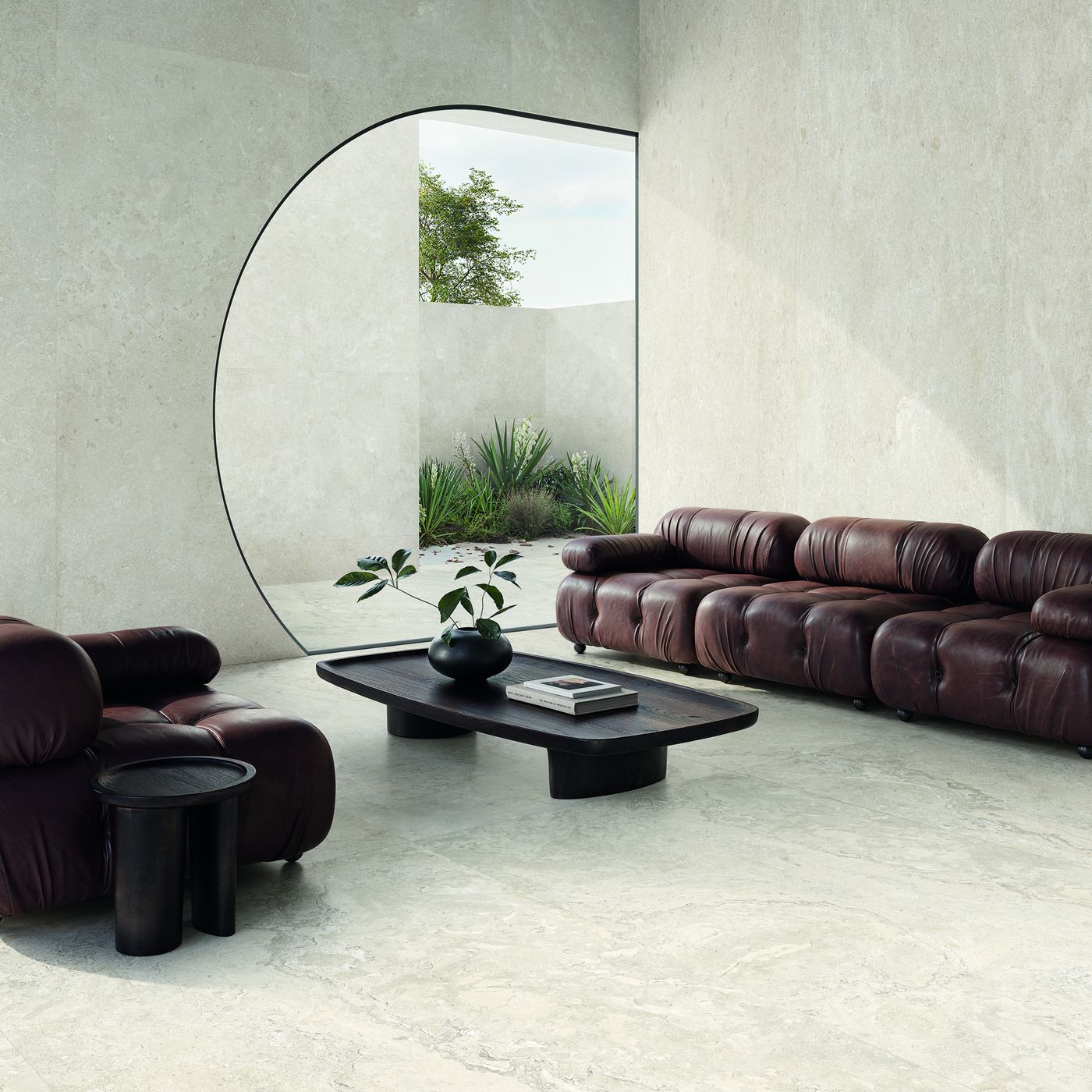 Unique Bourgogne Varièe Blanc installed in a finished interior
