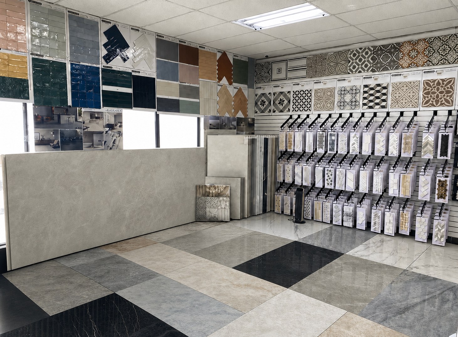 Price Stone Inc showroom interior display floor