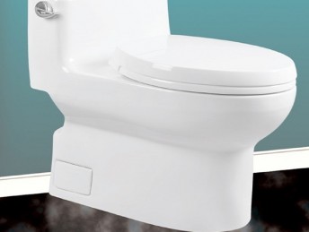 ONE PIECE ELONGATED TOILET