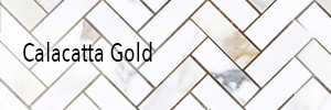 Calacatta Gold Herringbone