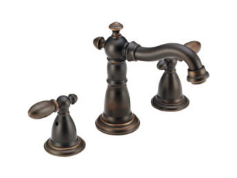 Victorian Two Handle Bathroom Bronze Faucet - 35955RBDST