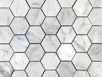 BiancoCarrara-Hexagon-2inch